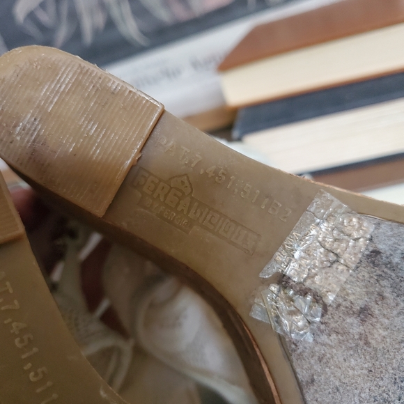 Fergalicious KRAZY Slingback Wedge Sandals Sheer Lace Mesh womens sz 8 - Picture 6 of 8